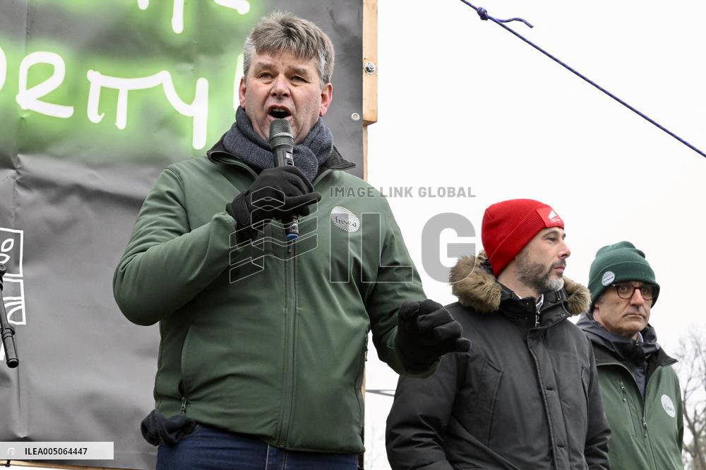 Farmers Demonstrate Against the EU-Mercosur Agreement - Strasbourg