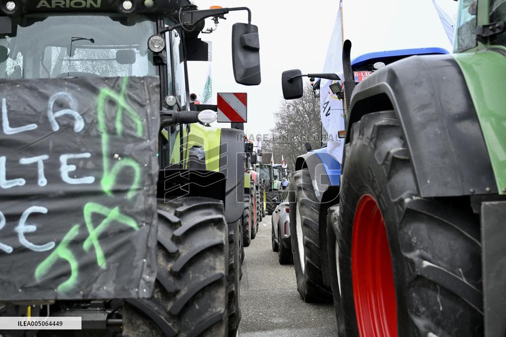Farmers Demonstrate Against the EU-Mercosur Agreement - Strasbourg