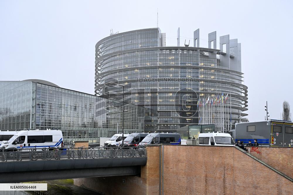 Farmers Demonstrate Against the EU-Mercosur Agreement - Strasbourg
