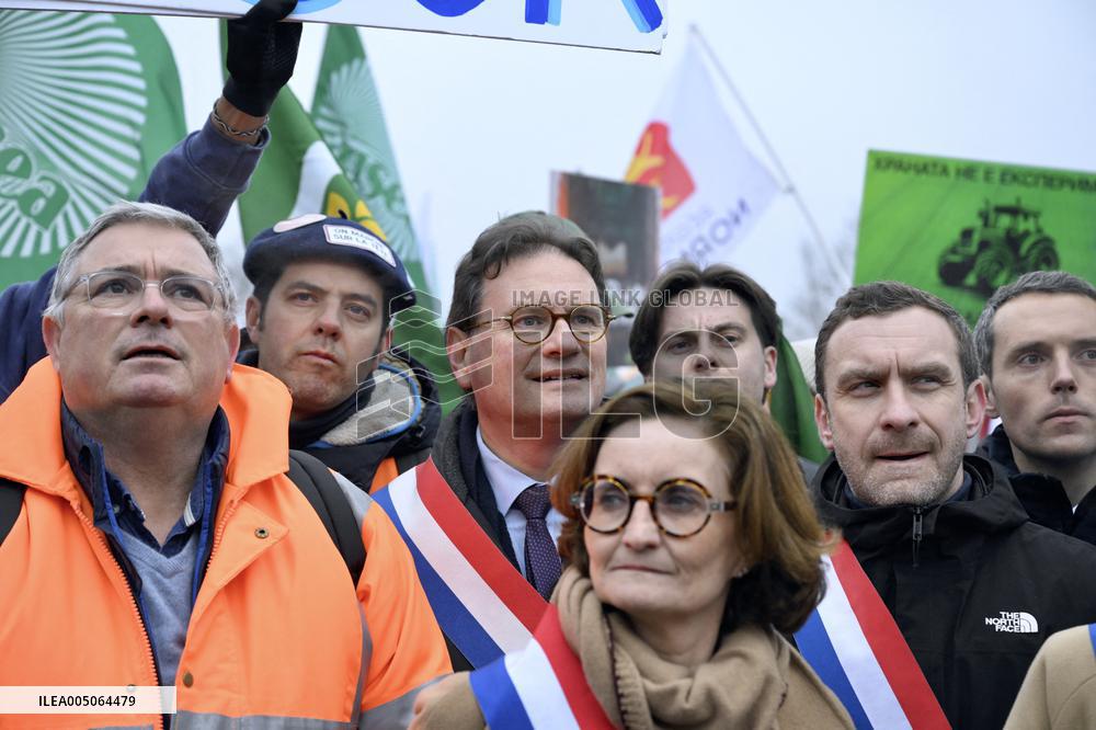 Farmers Demonstrate Against the EU-Mercosur Agreement - Strasbourg