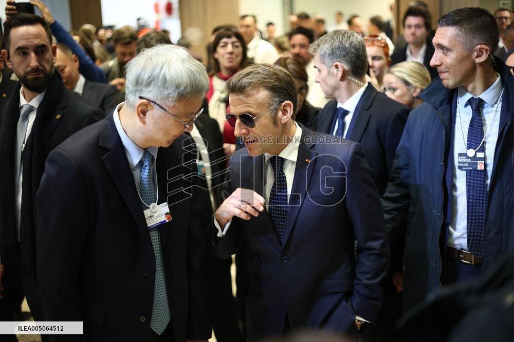 Macron at World Economic Forum annual meeting - Davos