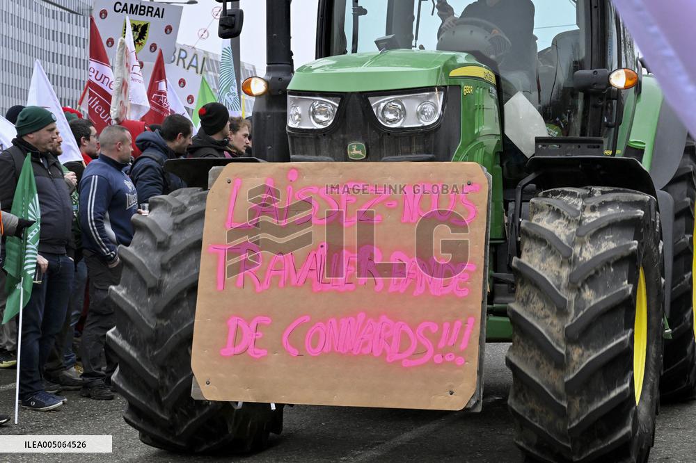Farmers Demonstrate Against the EU-Mercosur Agreement - Strasbourg