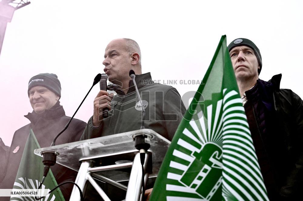 Farmers Demonstrate Against the EU-Mercosur Agreement - Strasbourg