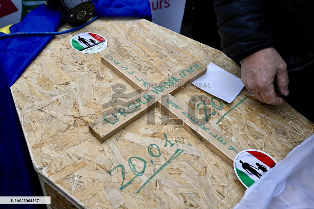 Farmers Demonstrate Against the EU-Mercosur Agreement - Strasbourg