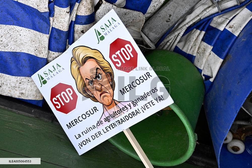 Farmers Demonstrate Against the EU-Mercosur Agreement - Strasbourg