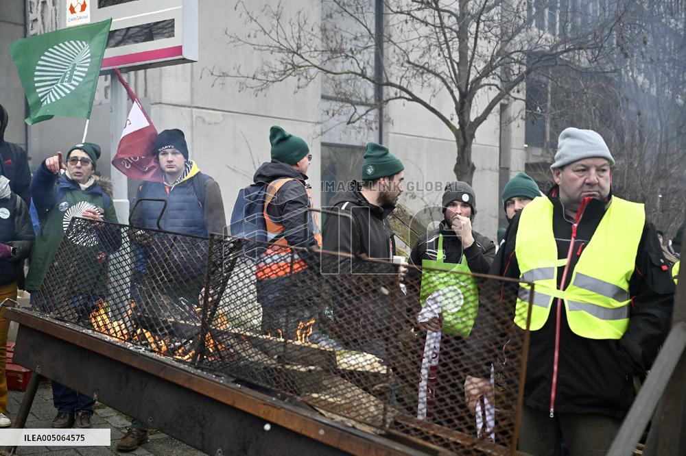 Farmers Demonstrate Against the EU-Mercosur Agreement - Strasbourg