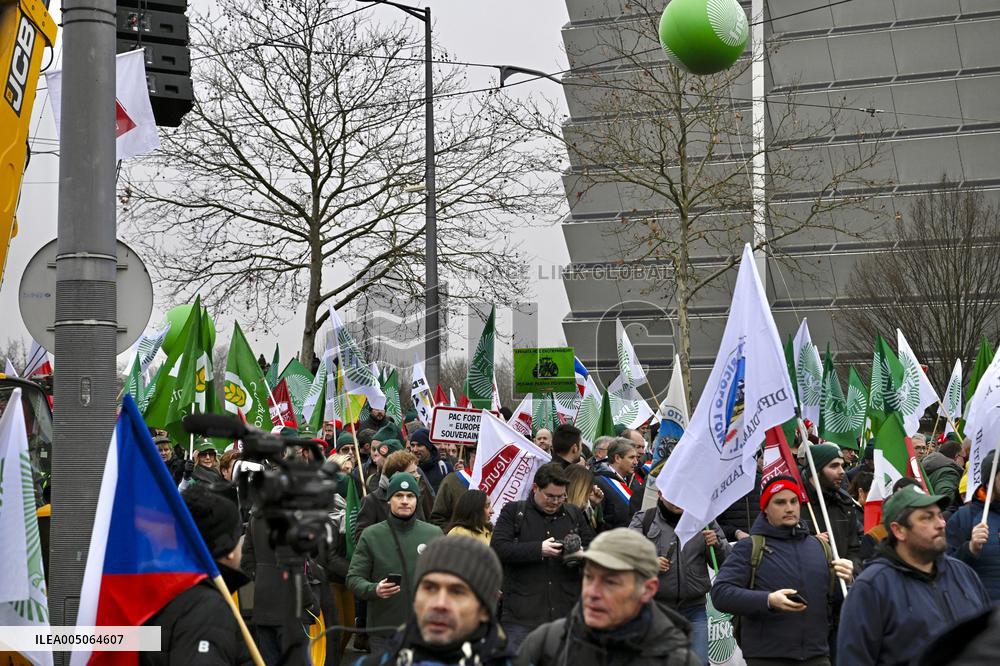 Farmers Demonstrate Against the EU-Mercosur Agreement - Strasbourg