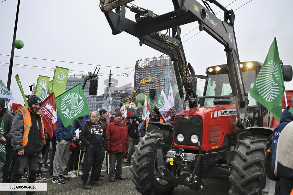 Farmers Demonstrate Against the EU-Mercosur Agreement - Strasbourg
