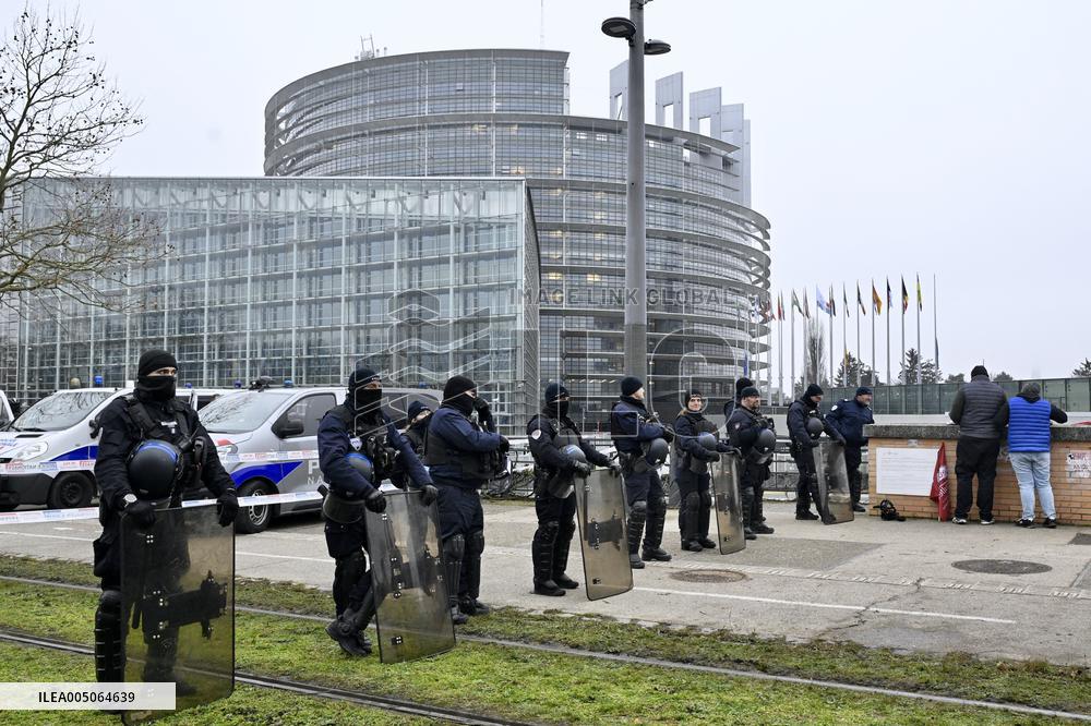 Farmers Demonstrate Against the EU-Mercosur Agreement - Strasbourg