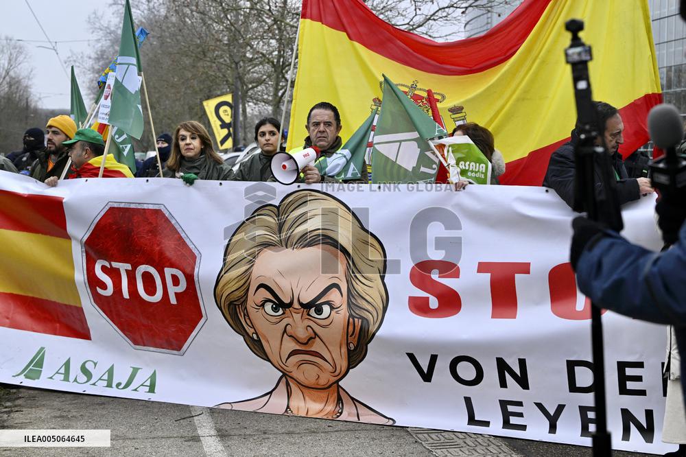 Farmers Demonstrate Against the EU-Mercosur Agreement - Strasbourg