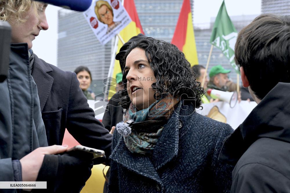 Farmers Demonstrate Against the EU-Mercosur Agreement - Strasbourg