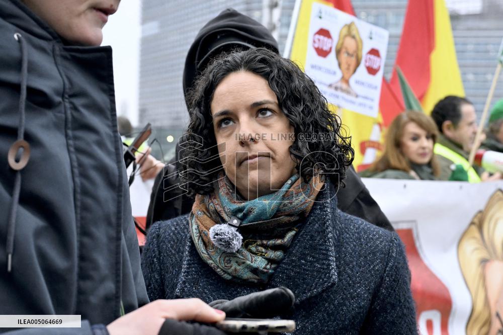Farmers Demonstrate Against the EU-Mercosur Agreement - Strasbourg