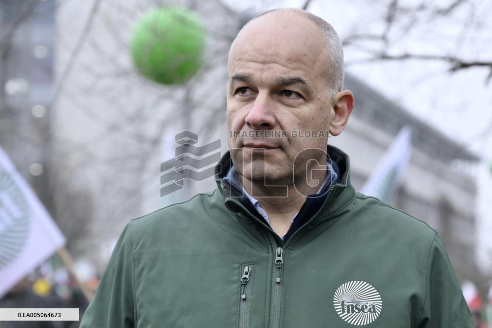 Farmers Demonstrate Against the EU-Mercosur Agreement - Strasbourg