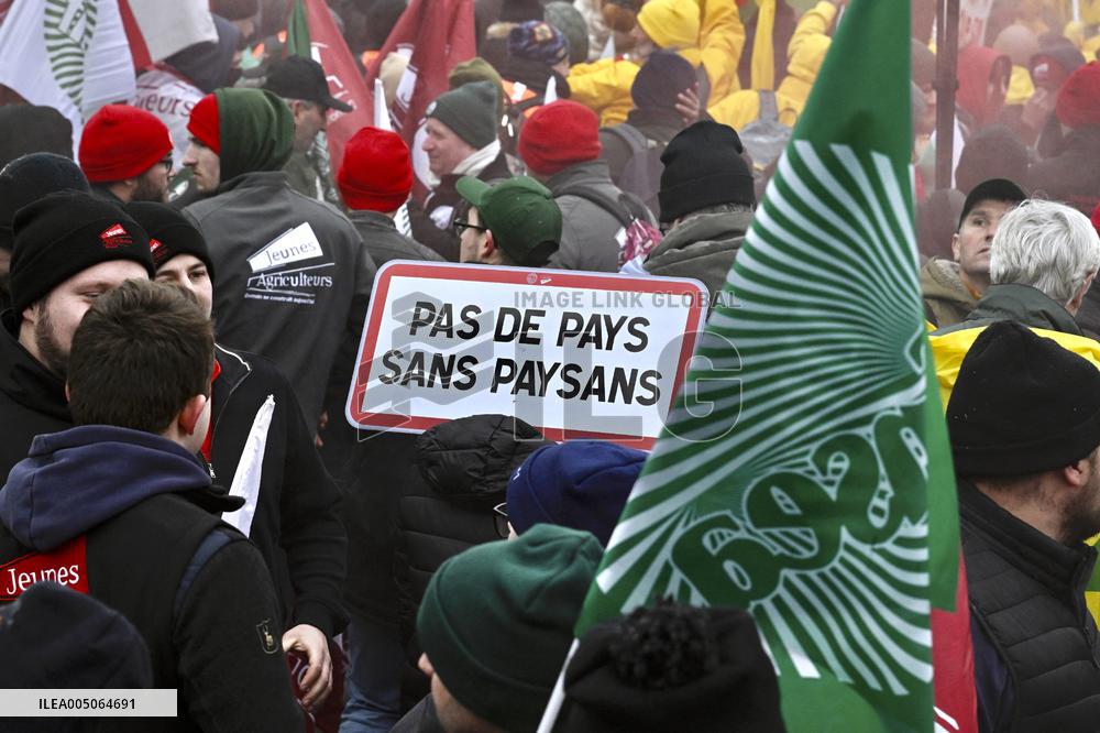 Farmers Demonstrate Against the EU-Mercosur Agreement - Strasbourg