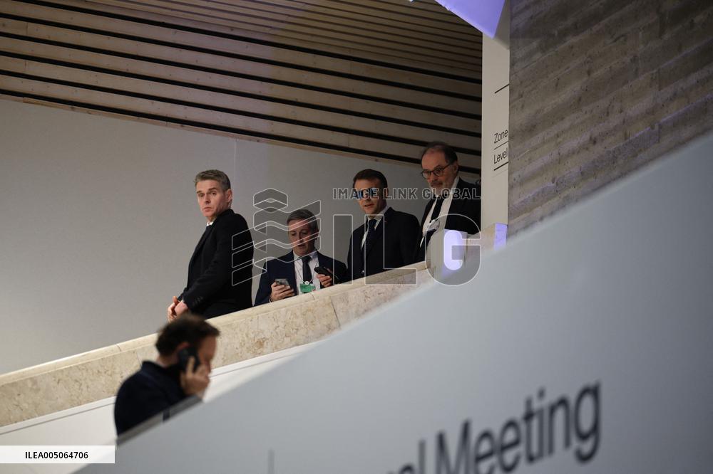 Macron at World Economic Forum annual meeting - Davos