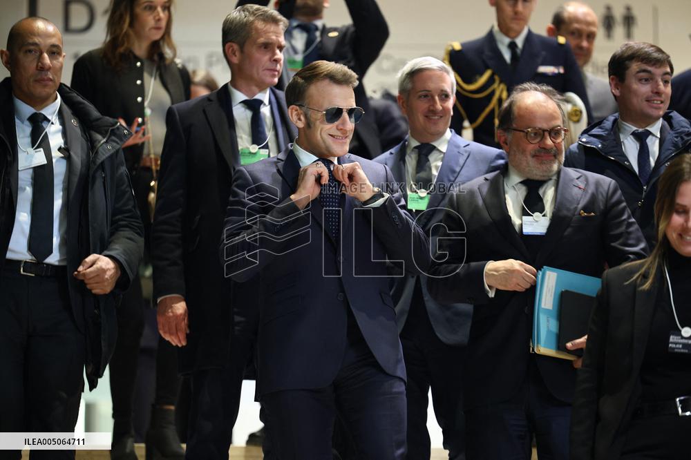 Macron at World Economic Forum annual meeting - Davos