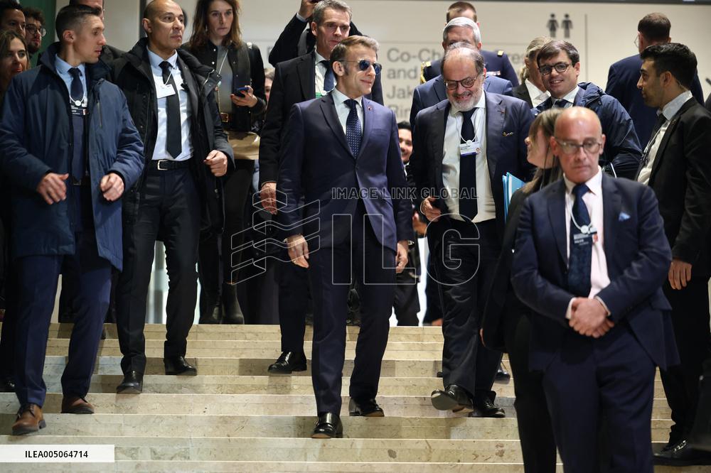 Macron at World Economic Forum annual meeting - Davos