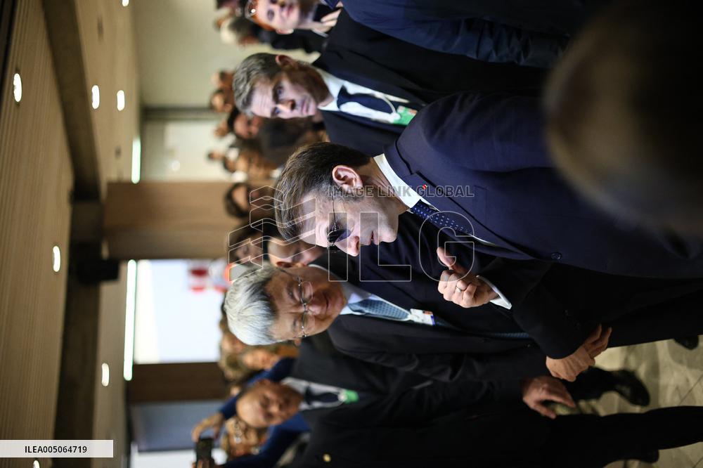 Macron at World Economic Forum annual meeting - Davos