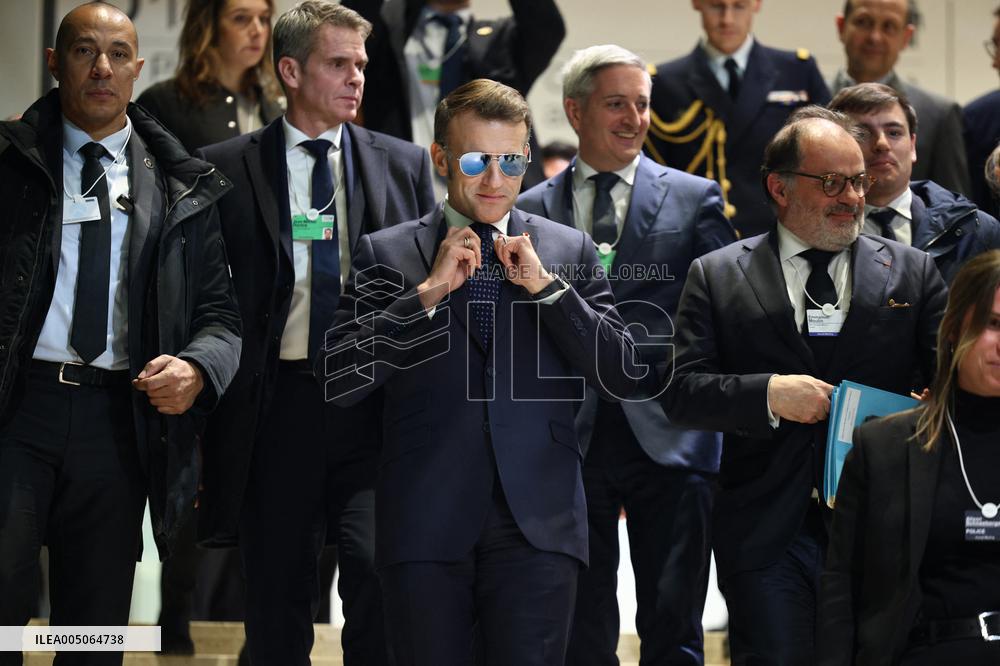 Macron at World Economic Forum annual meeting - Davos