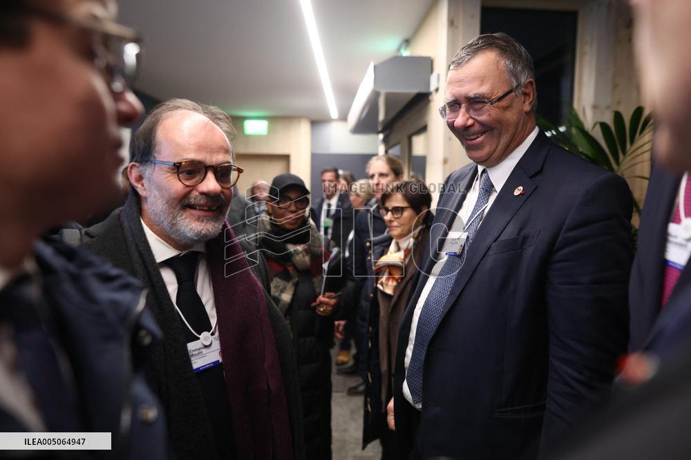 Macron at the Business France event during World Economic Forum annual meeting - Davos