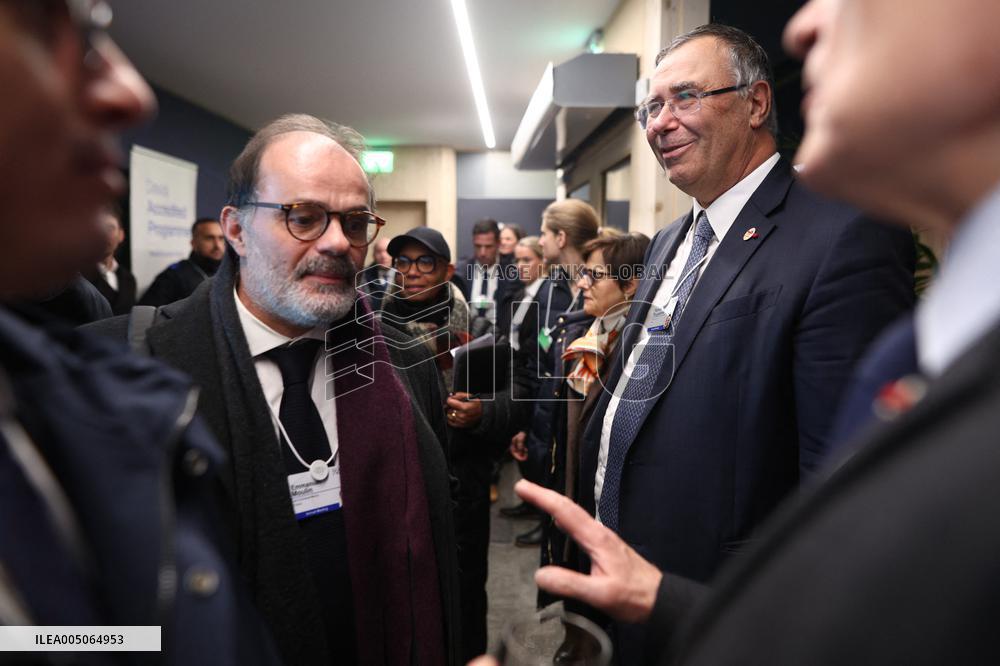 Macron at the Business France event during World Economic Forum annual meeting - Davos