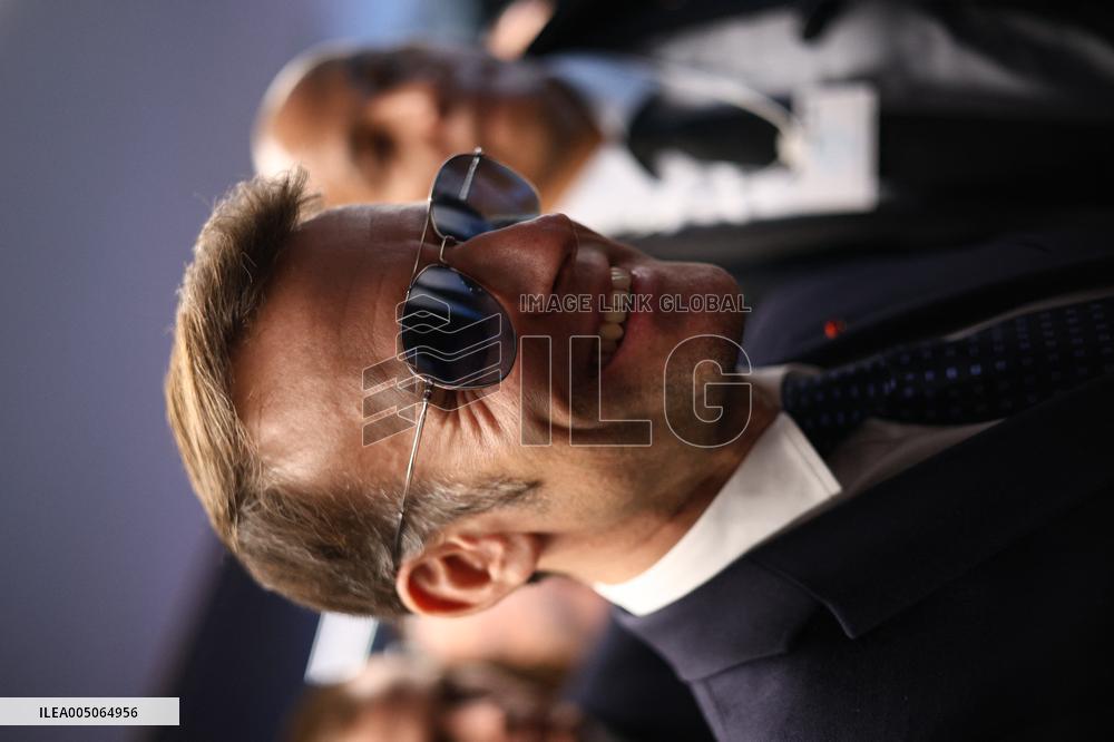 Macron at the Business France event during World Economic Forum annual meeting - Davos