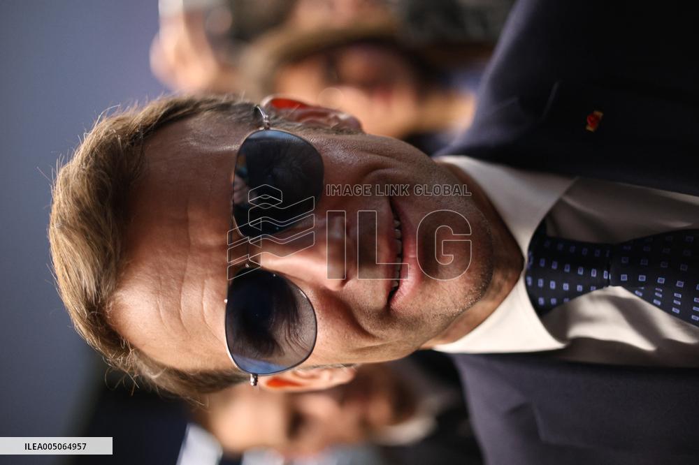 Macron at the Business France event during World Economic Forum annual meeting - Davos