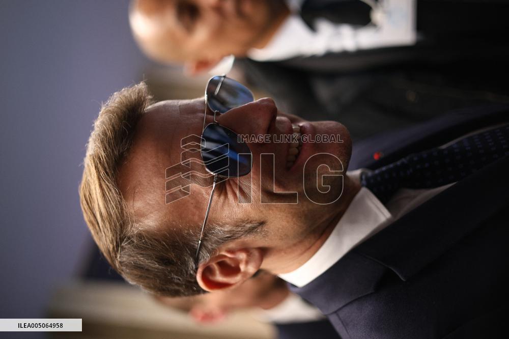 Macron at the Business France event during World Economic Forum annual meeting - Davos