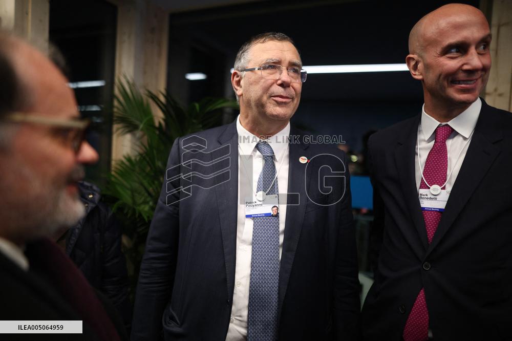 Macron at the Business France event during World Economic Forum annual meeting - Davos