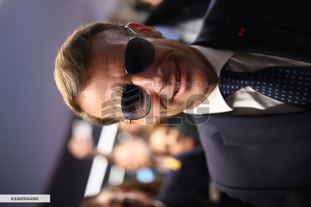 Macron at the Business France event during World Economic Forum annual meeting - Davos