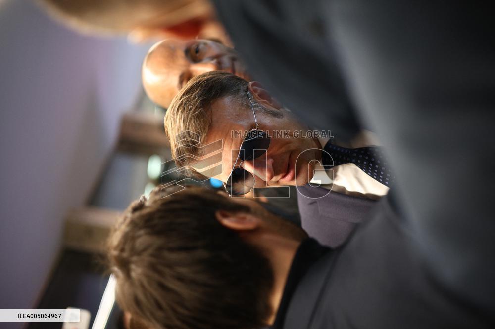 Macron at the Business France event during World Economic Forum annual meeting - Davos