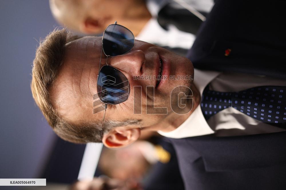 Macron at the Business France event during World Economic Forum annual meeting - Davos