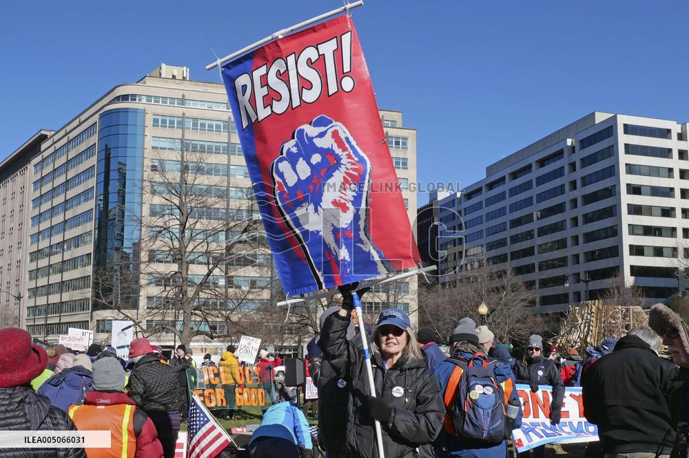 Anti-Trump rally in Washington