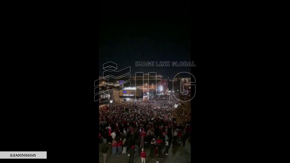 US: Indiana Hoosiers Fans Take Over Bloomington to Celebrate National Championship