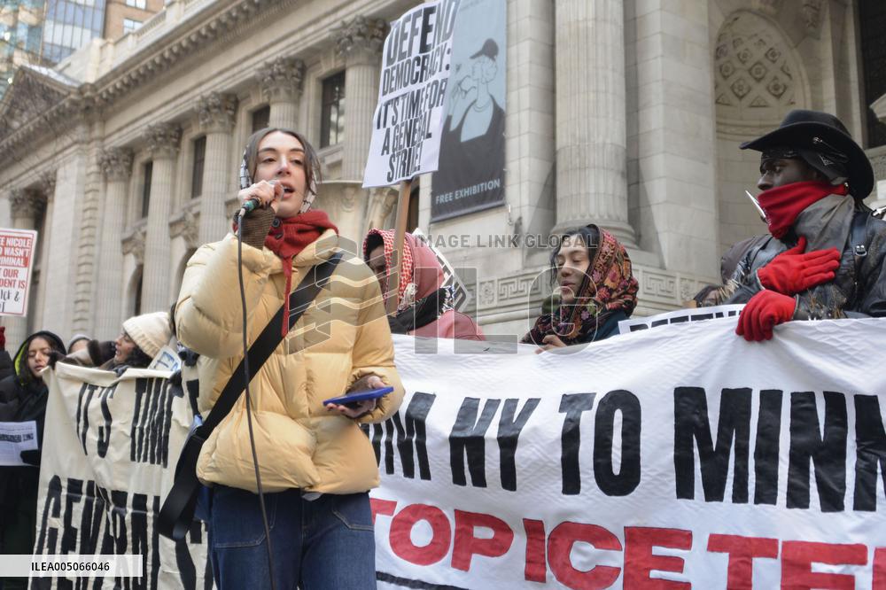 Anti-Trump rally in New York