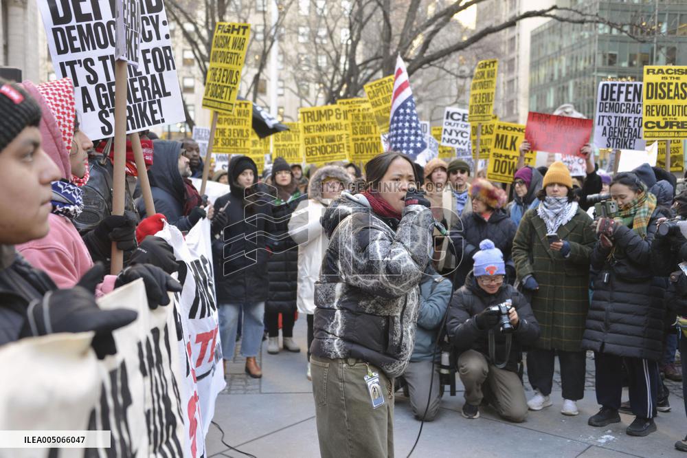 Anti-Trump rally in New York