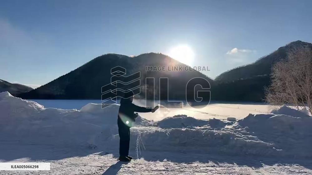 Japan: Brilliant Mpemba Effect Captured in Hokkaido Amid Massive Cold Wave