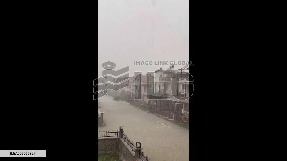 Turkey: Heavy Rain Causes Severe Flooding Across Kuşadası, Aydın
