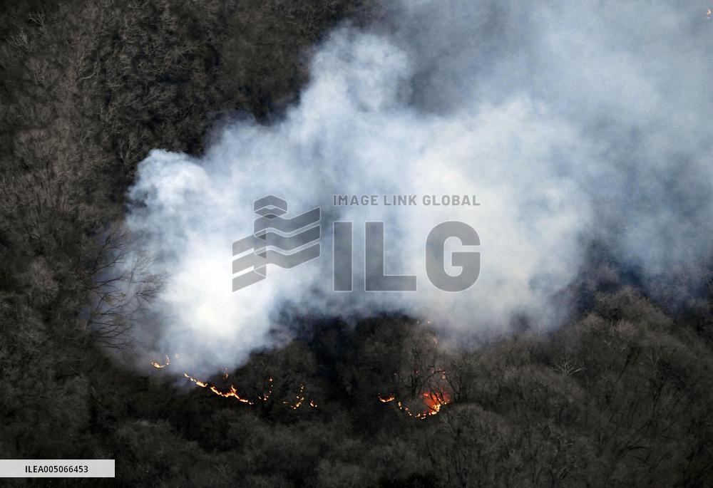 Wildfire in Gunma Pref.