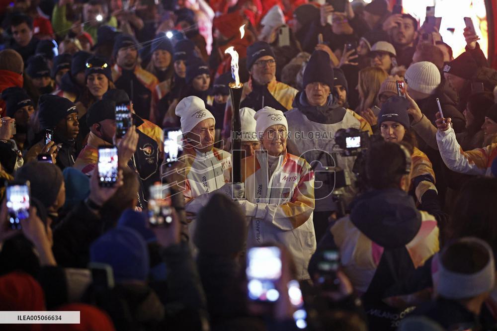 Milan-Cortina Winter Olympics torch relay
