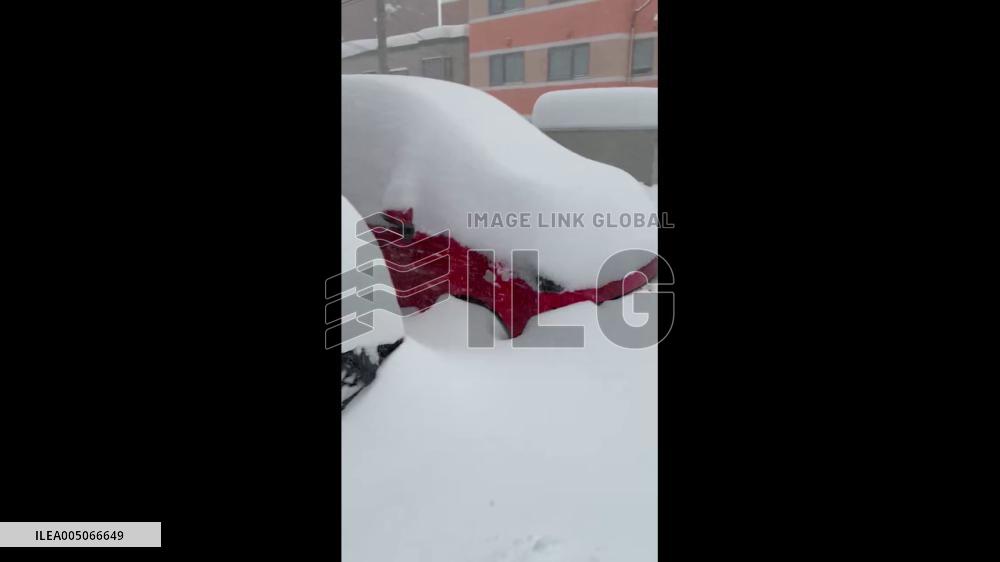 Japan: Cold Front Stalls Over Hokkaido Bringing More Than One Meter Snow to Sapporo 2