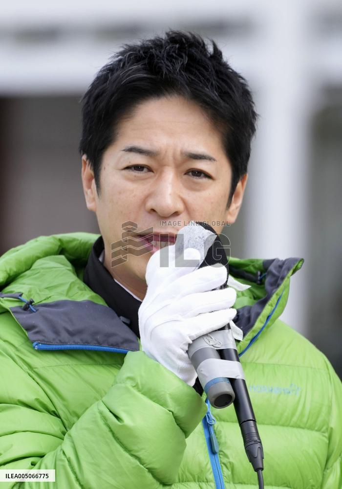 Campaigning for general election in Japan