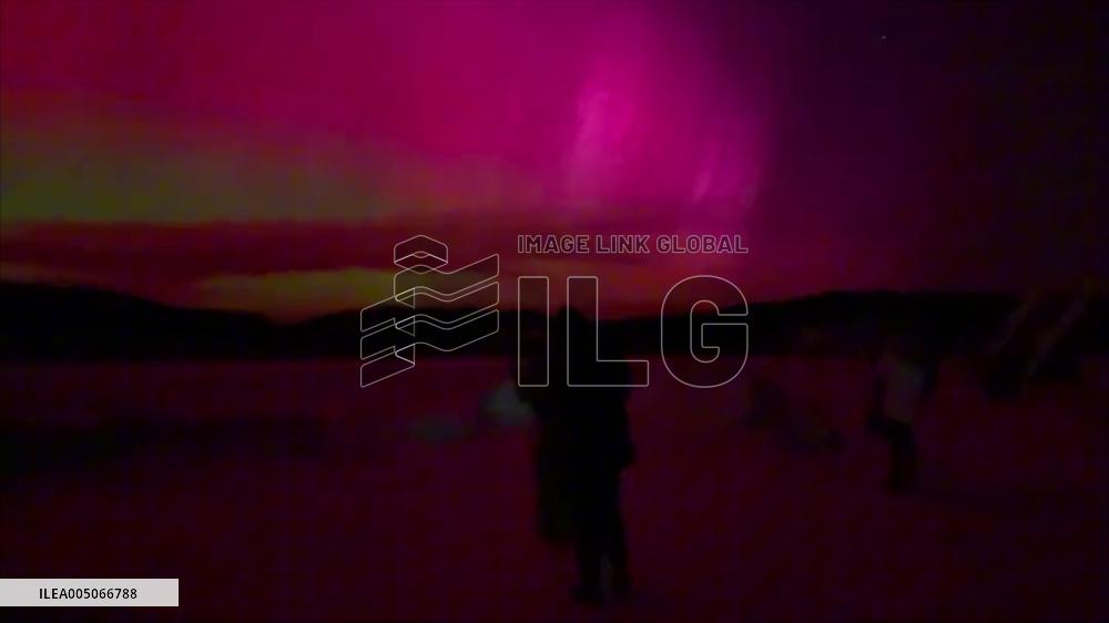 China: Auroras Glow Over Heilongjiang After Geomagnetic Storm