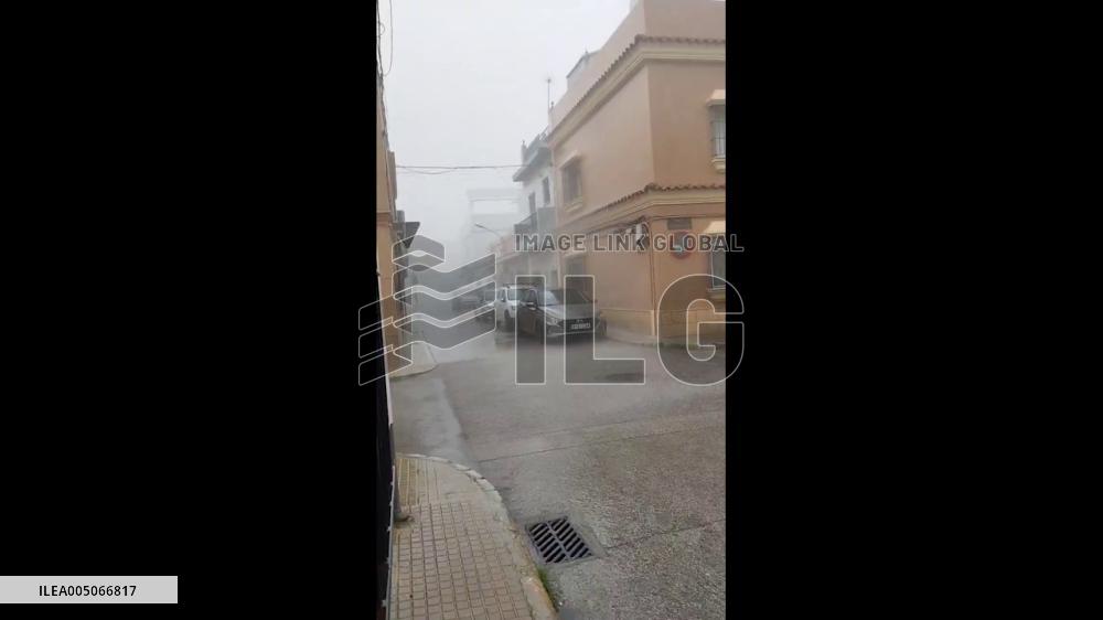 Spain: Storm Kristin Batters Country With Heavy Rain and Strong Winds