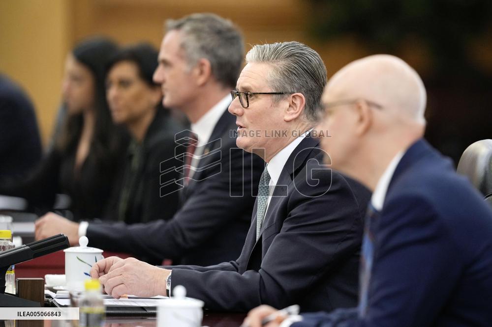 British PM Starmer meets with China's Xi