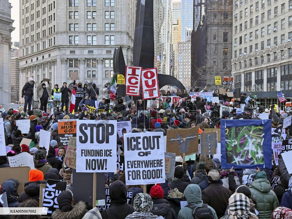 Anti-ICE protest in New York