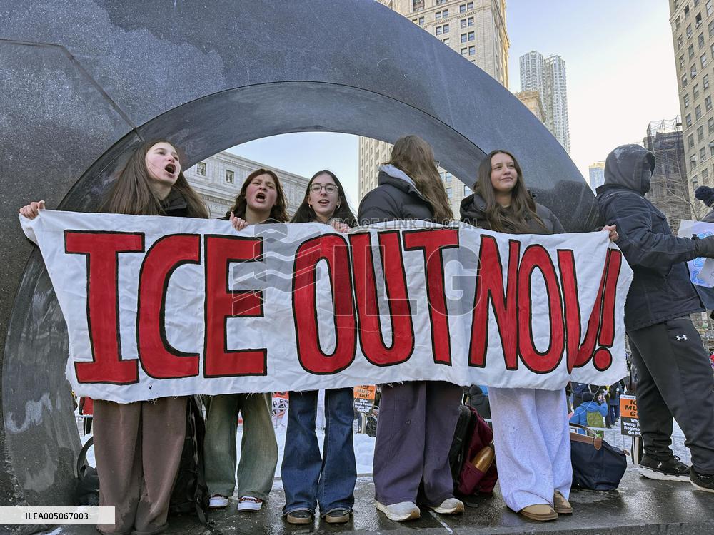Anti-ICE protest in New York