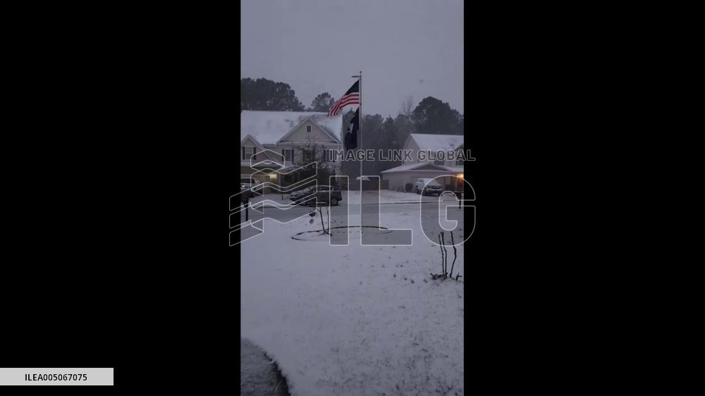 US: Winter Storm Brings Record Snow and Dangerous Cold to South Carolina