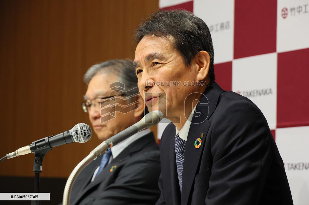 Takenaka Corporation President's Handover Press Conference