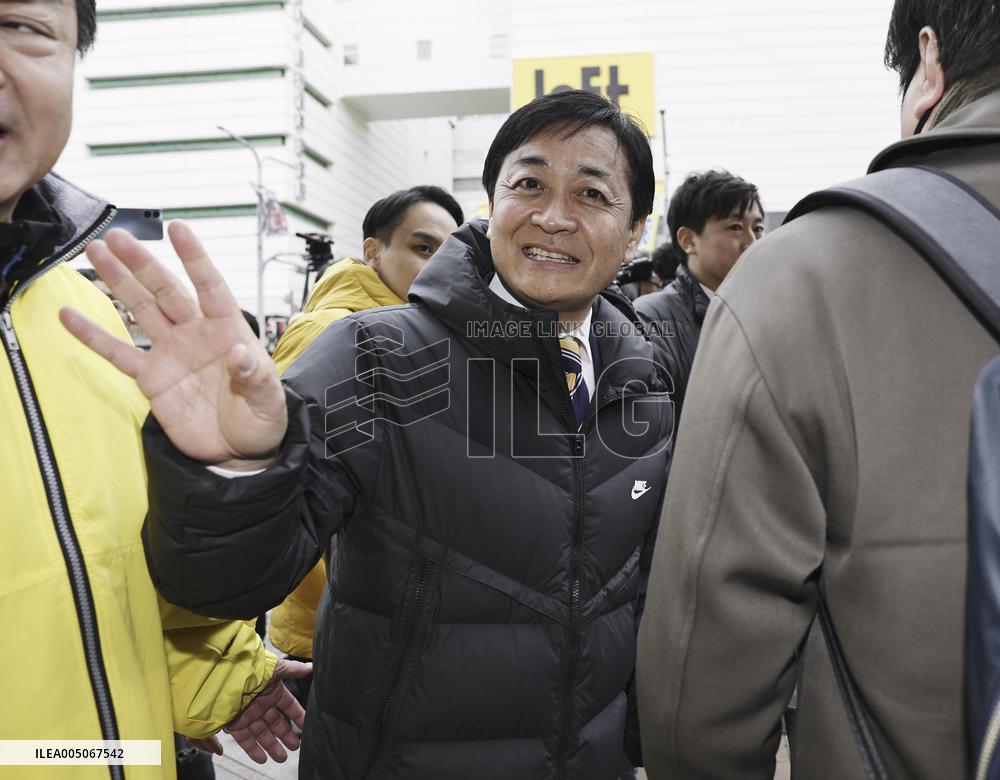 Campaigning for general election in Japan